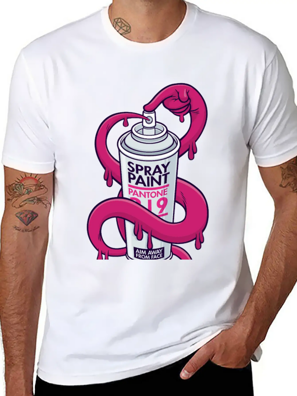 Self Spray Can Unisex Casual T-Shirt – Clean Design For Daily Comfort