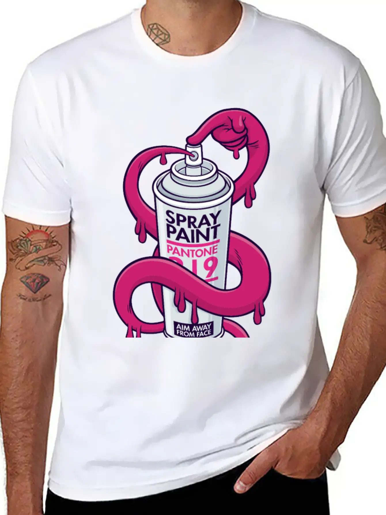 Self Spray Can Unisex Casual T-Shirt – Clean Design For Daily Comfort