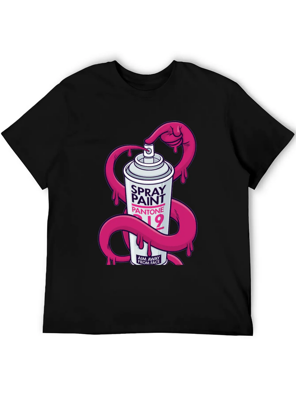 Self Spray Can Unisex Casual T-Shirt – Clean Design For Daily Comfort