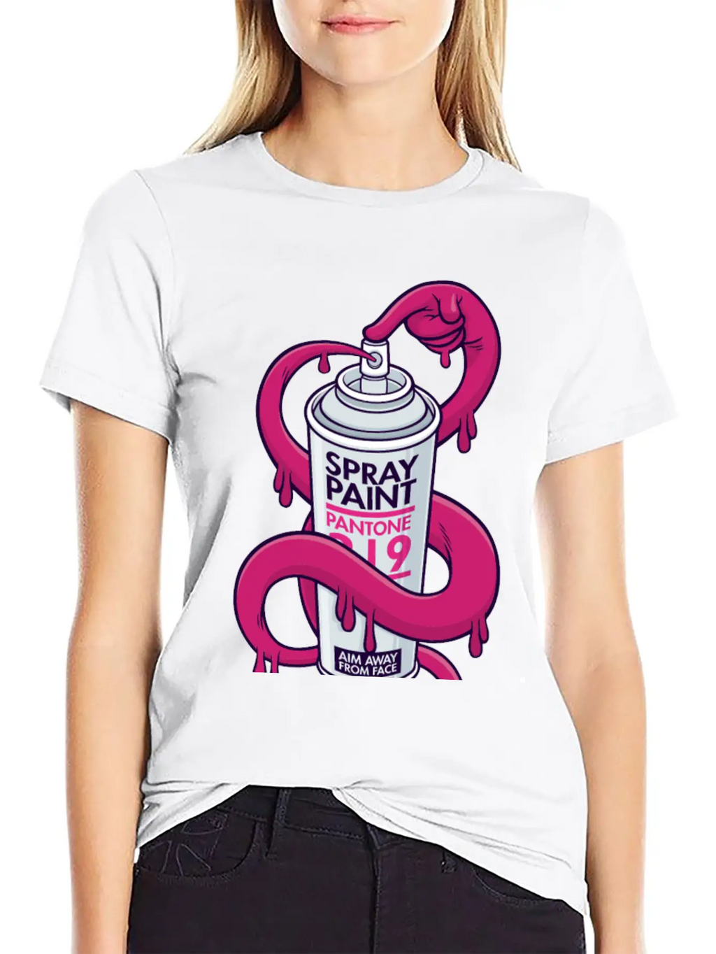 Self Spray Can Unisex Casual T-Shirt – Clean Design For Daily Comfort