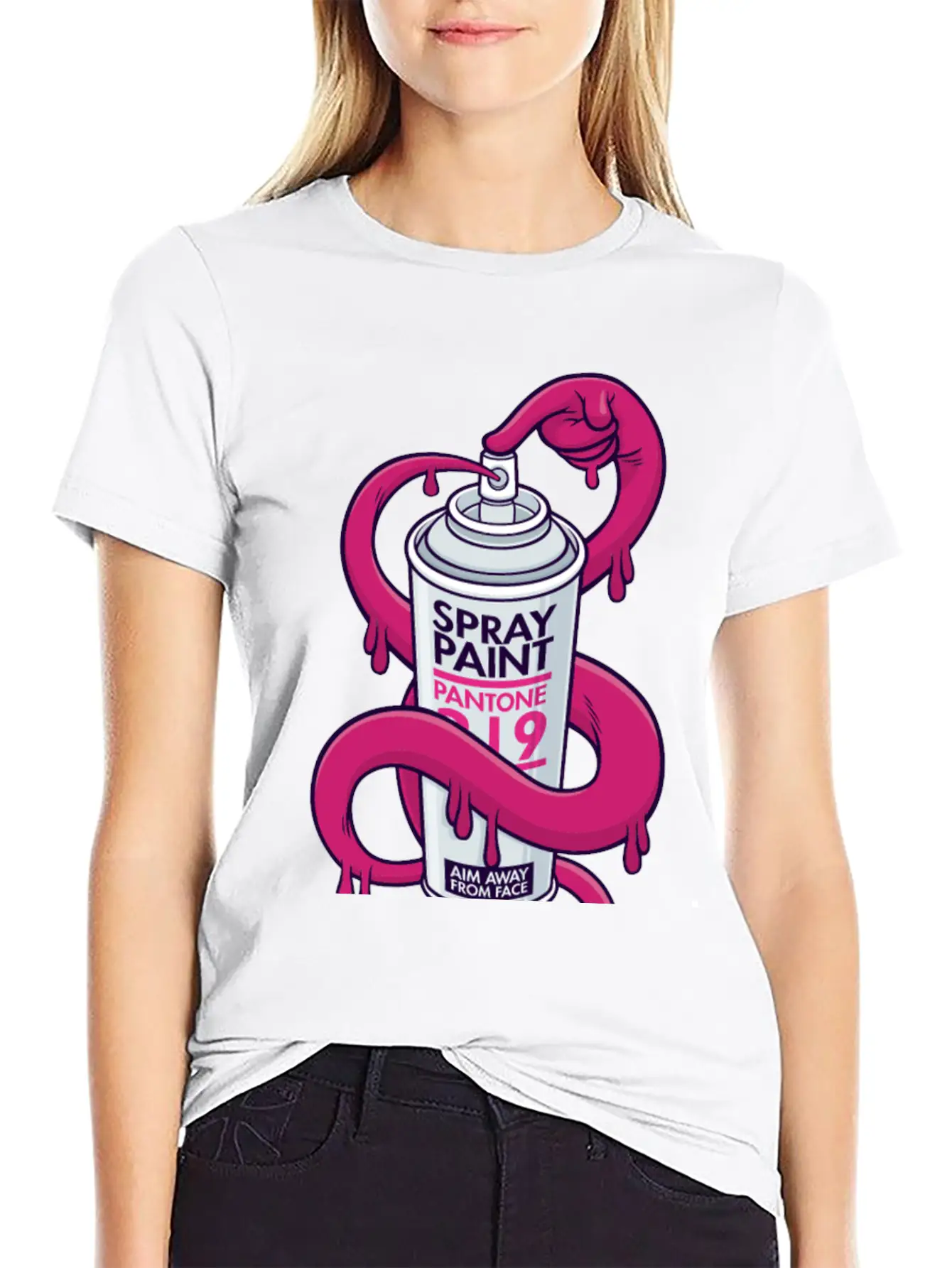 Self Spray Can Unisex Casual T-Shirt – Clean Design For Daily Comfort