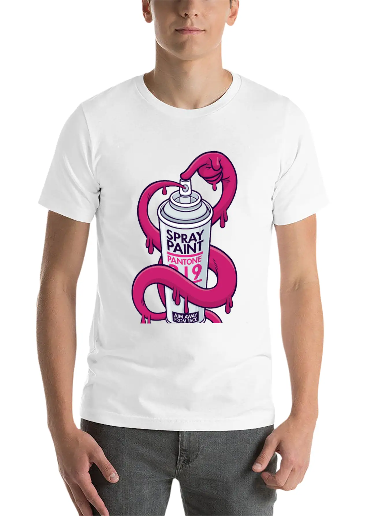 Self Spray Can Unisex Casual T-Shirt – Clean Design For Daily Comfort