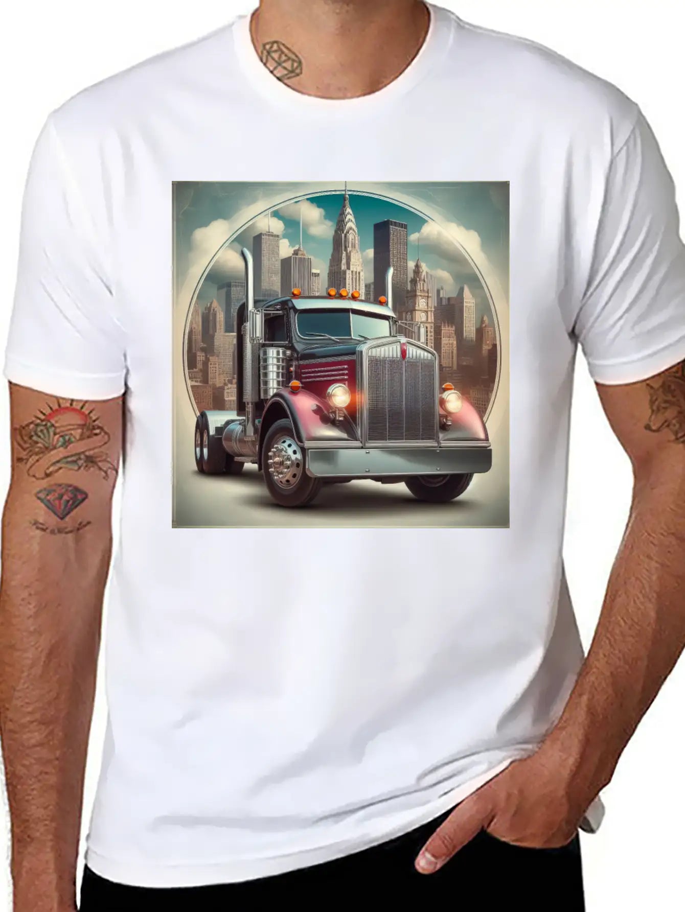 Semi Truck Relaxed Everyday Tee – Lightweight And Durable Cotton
