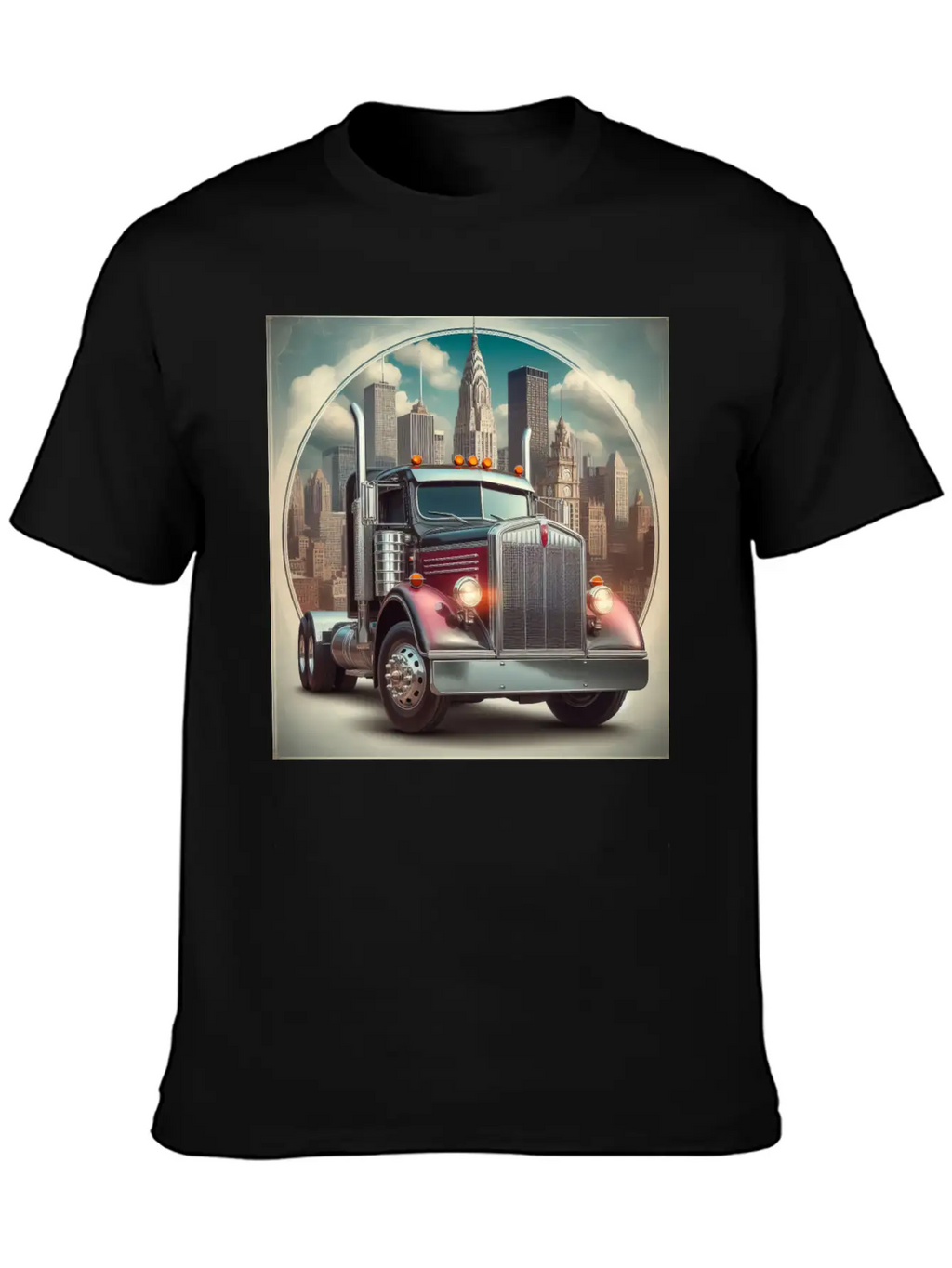 Semi Truck Relaxed Everyday Tee – Lightweight And Durable Cotton