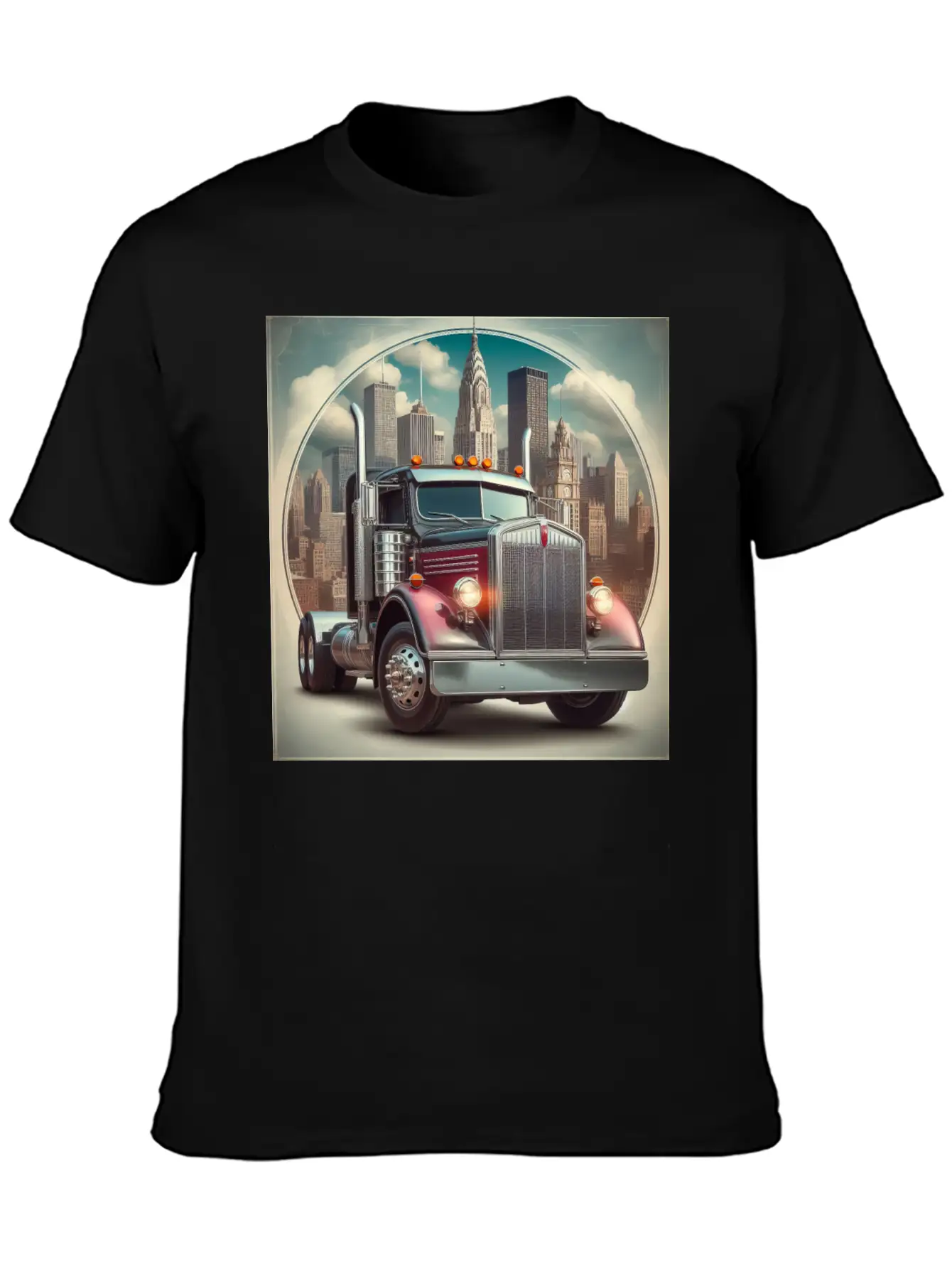 Semi Truck Relaxed Everyday Tee – Lightweight And Durable Cotton