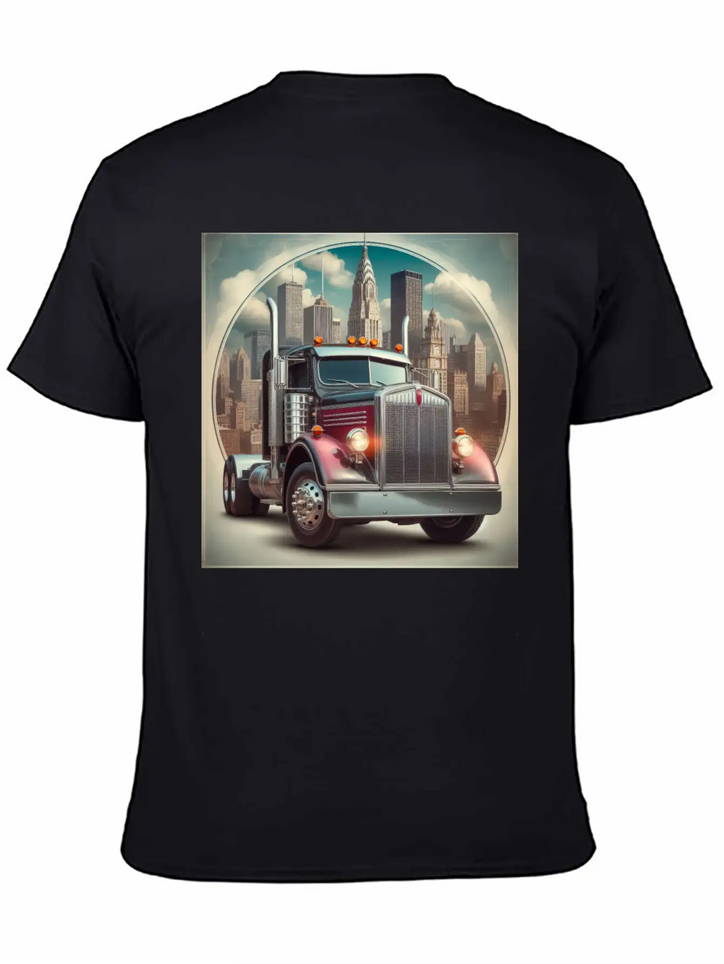 Semi Truck Relaxed Everyday Tee – Lightweight And Durable Cotton