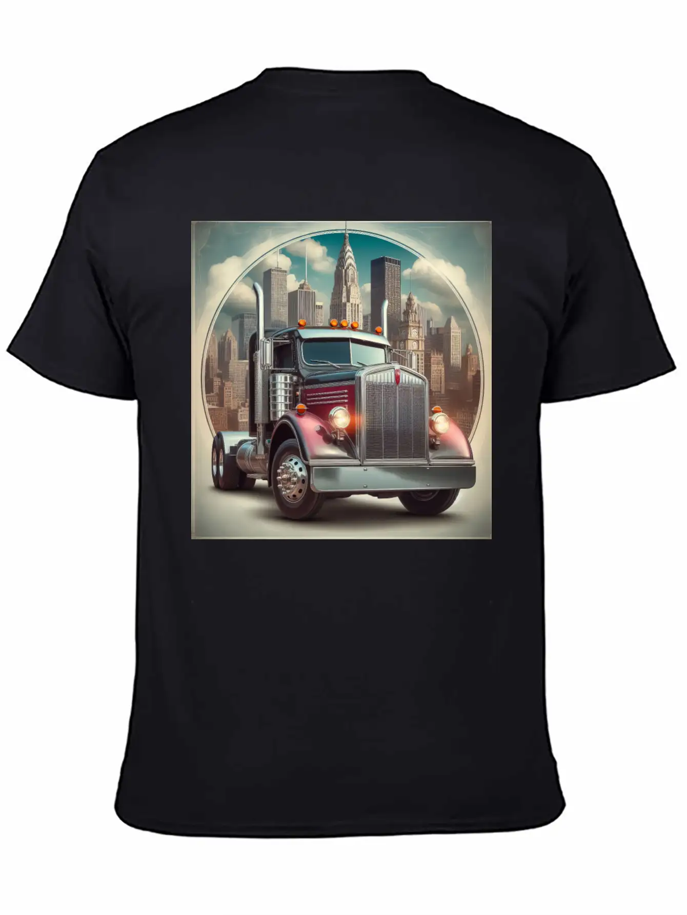 Semi Truck Relaxed Everyday Tee – Lightweight And Durable Cotton