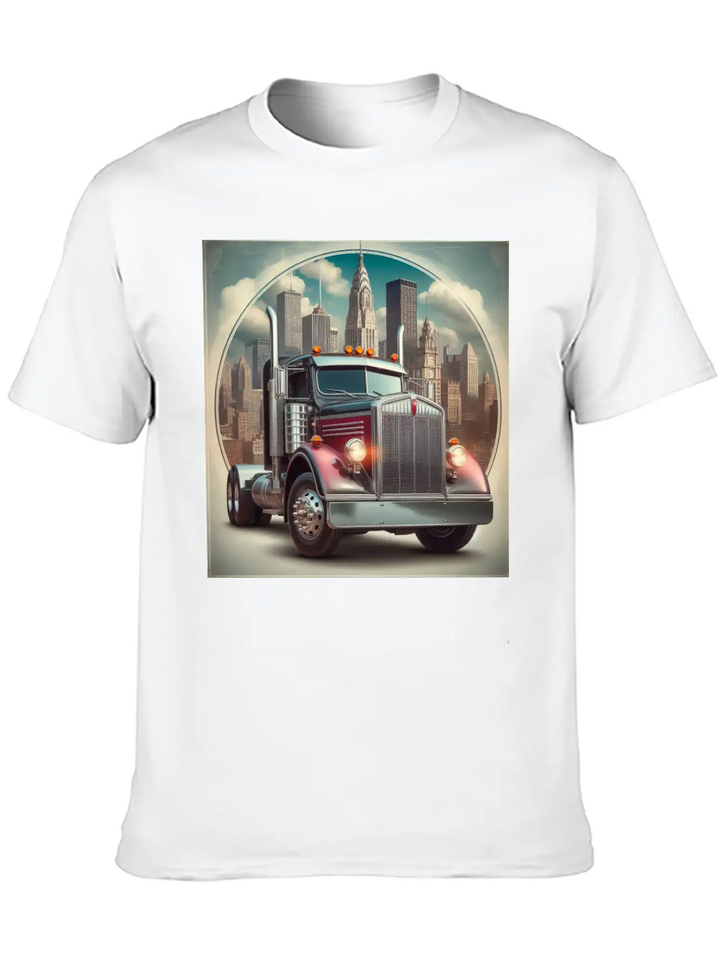 Semi Truck Relaxed Everyday Tee – Lightweight And Durable Cotton