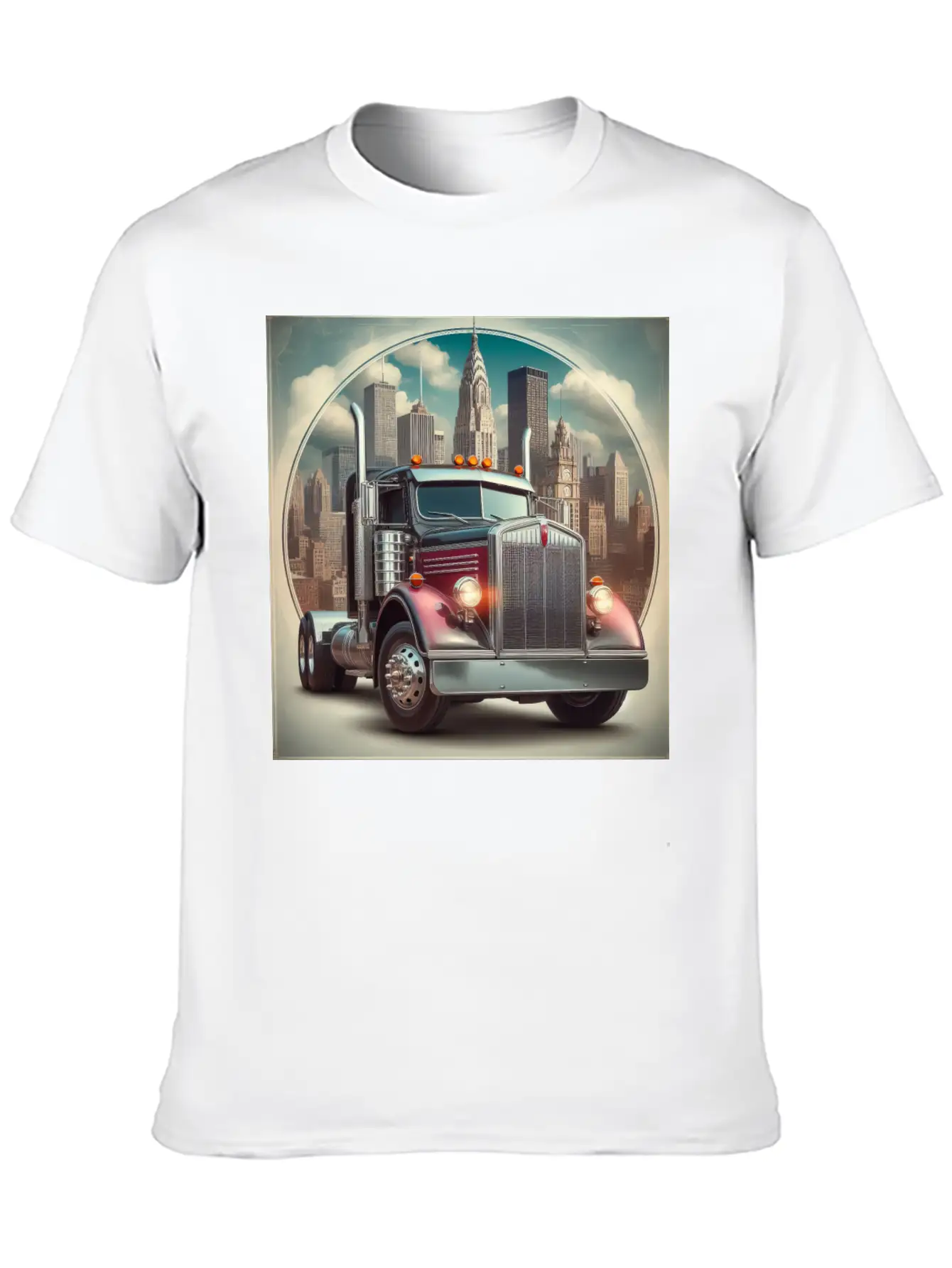Semi Truck Relaxed Everyday Tee – Lightweight And Durable Cotton