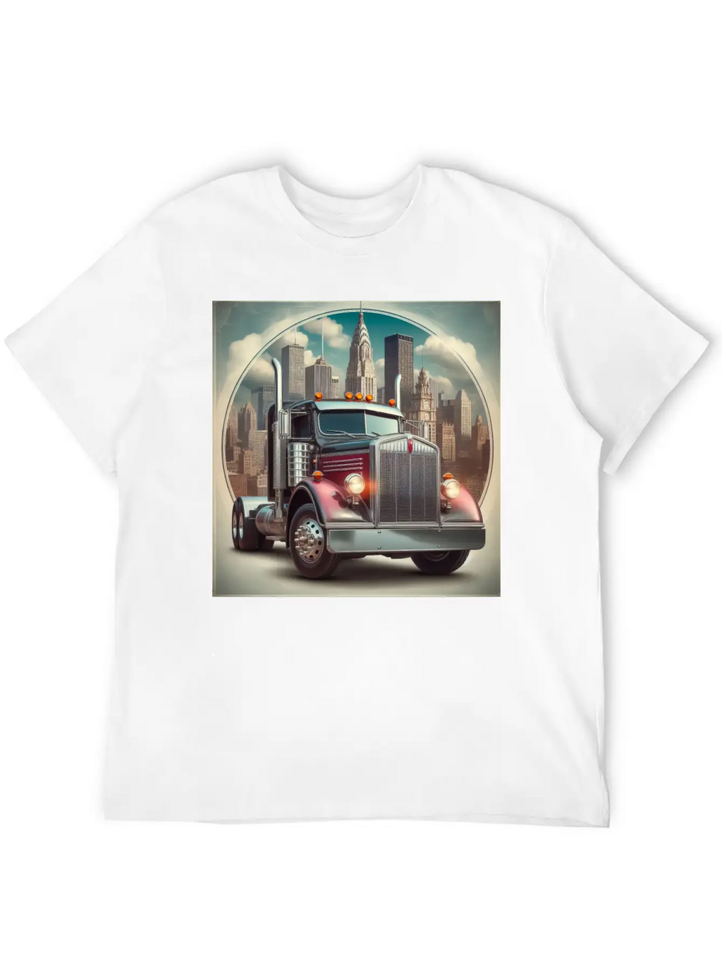 Semi Truck Relaxed Everyday Tee – Lightweight And Durable Cotton