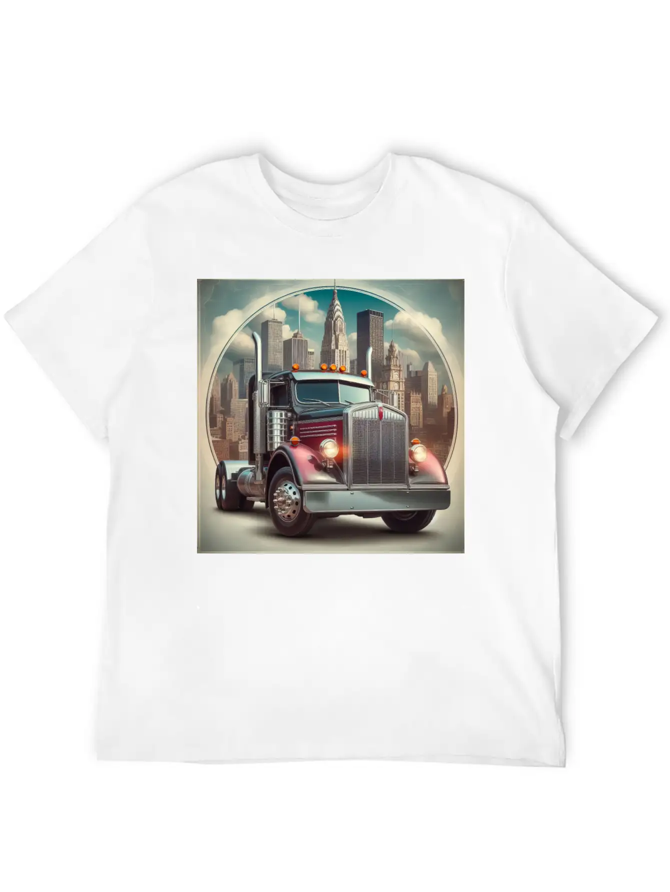 Semi Truck Relaxed Everyday Tee – Lightweight And Durable Cotton