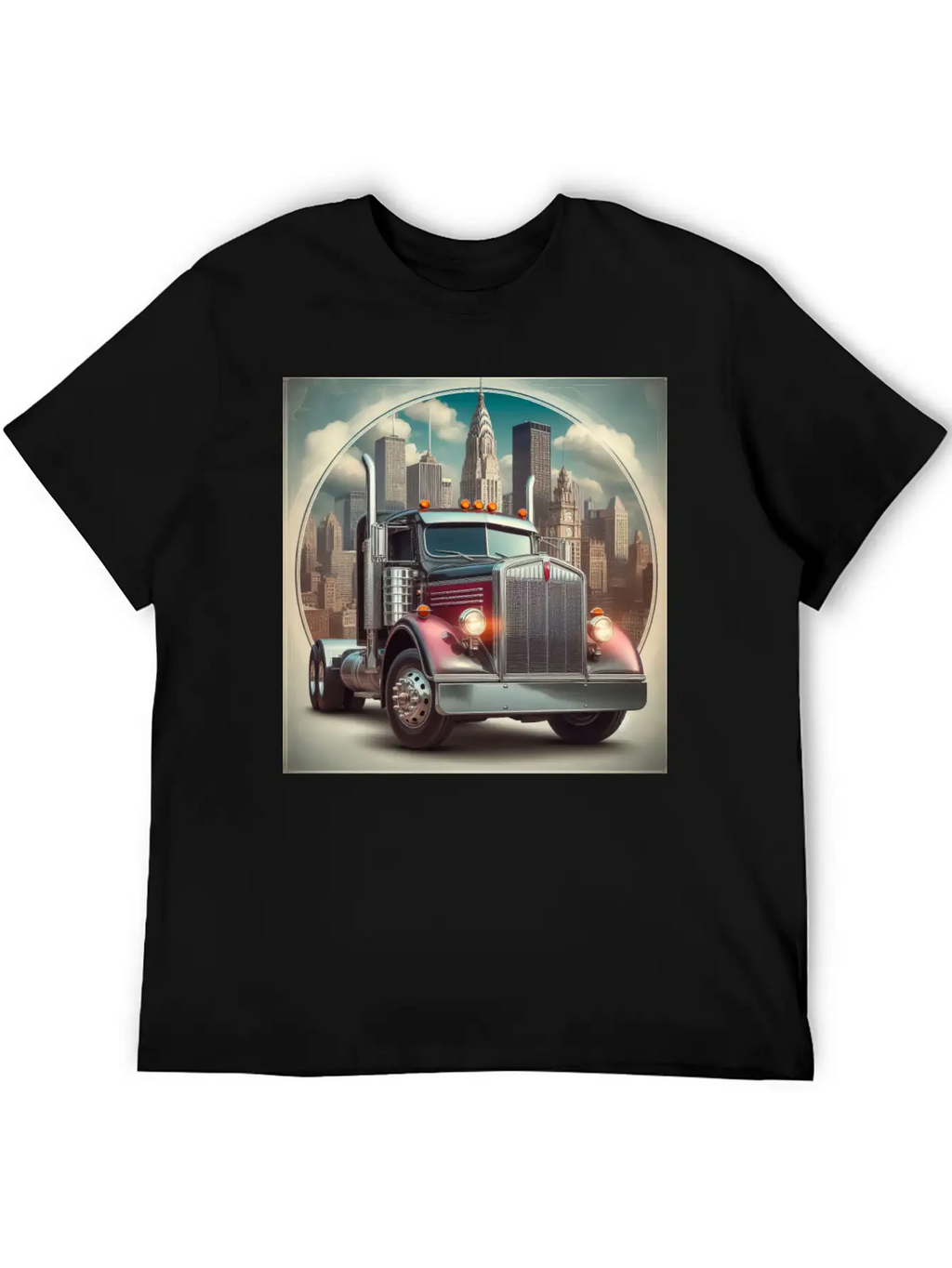 Semi Truck Relaxed Everyday Tee – Lightweight And Durable Cotton