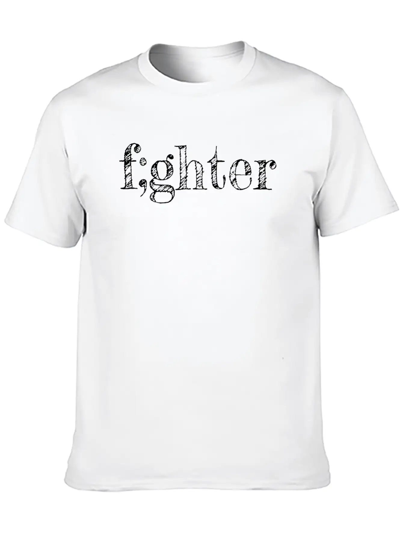 Semicolon Fighter Suicide Prevention Gift Unisex Casual T-Shirt – Clean Design For Daily Comfort