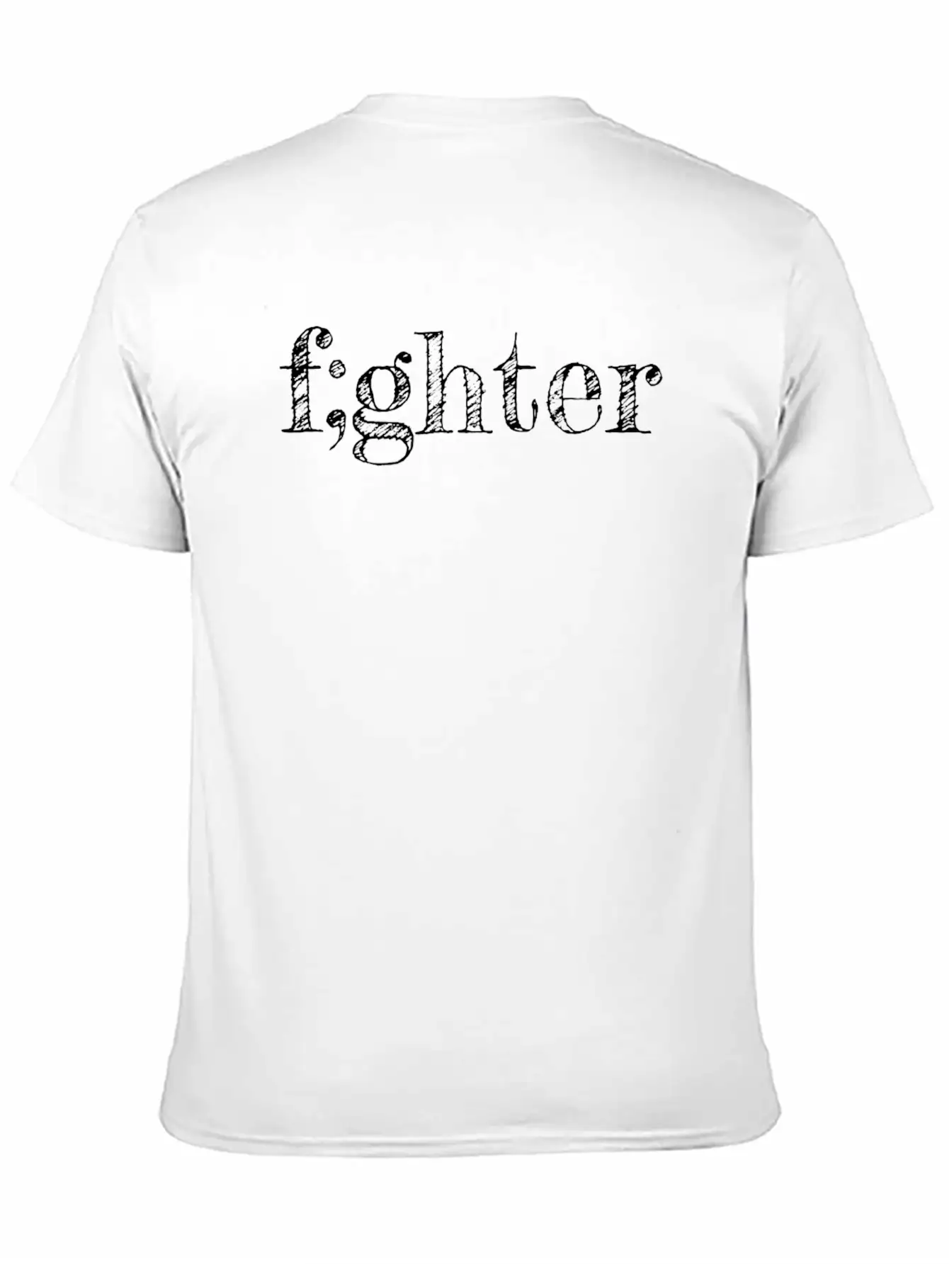 Semicolon Fighter Suicide Prevention Gift Unisex Casual T-Shirt – Clean Design For Daily Comfort
