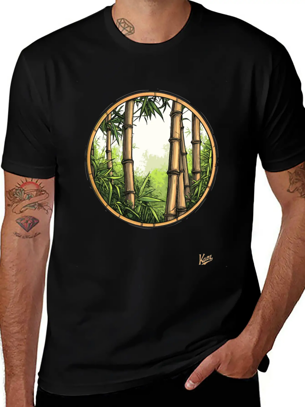 Serene Bamboo Forest Essential Cotton Tee For Daily Outfits – Unisex Style