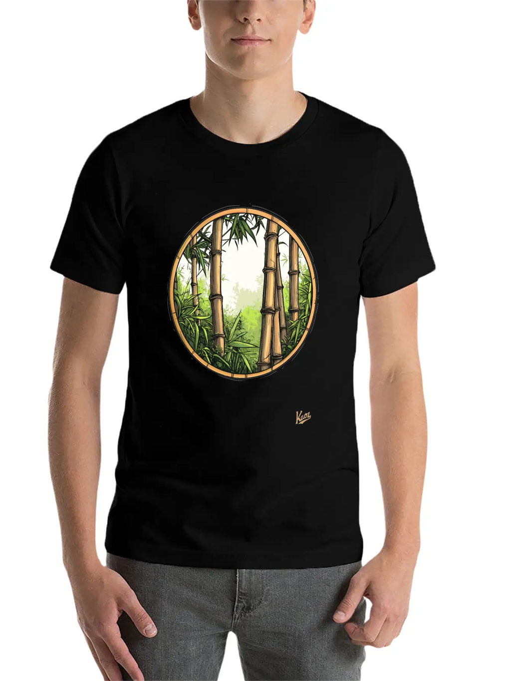 Serene Bamboo Forest Essential Cotton Tee For Daily Outfits – Unisex Style