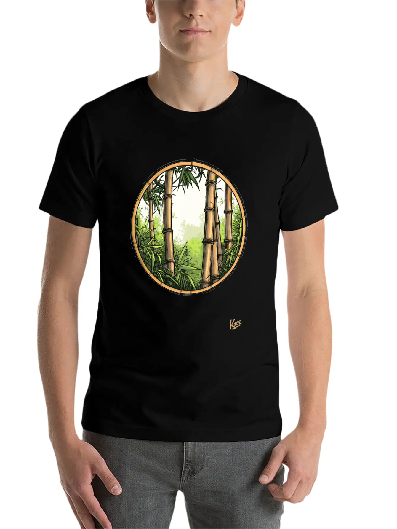 Serene Bamboo Forest Essential Cotton Tee For Daily Outfits – Unisex Style