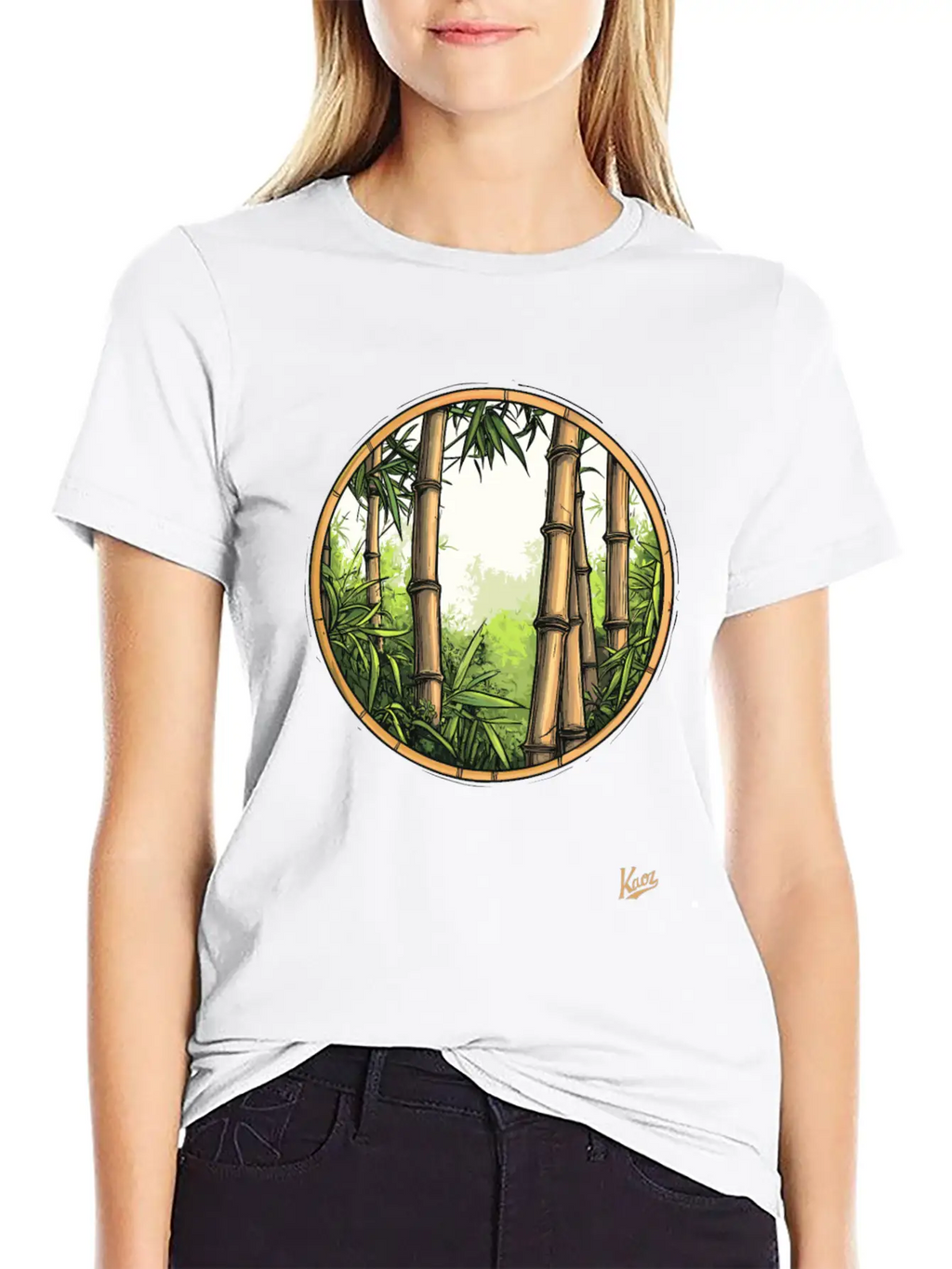 Serene Bamboo Forest Essential Cotton Tee For Daily Outfits – Unisex Style