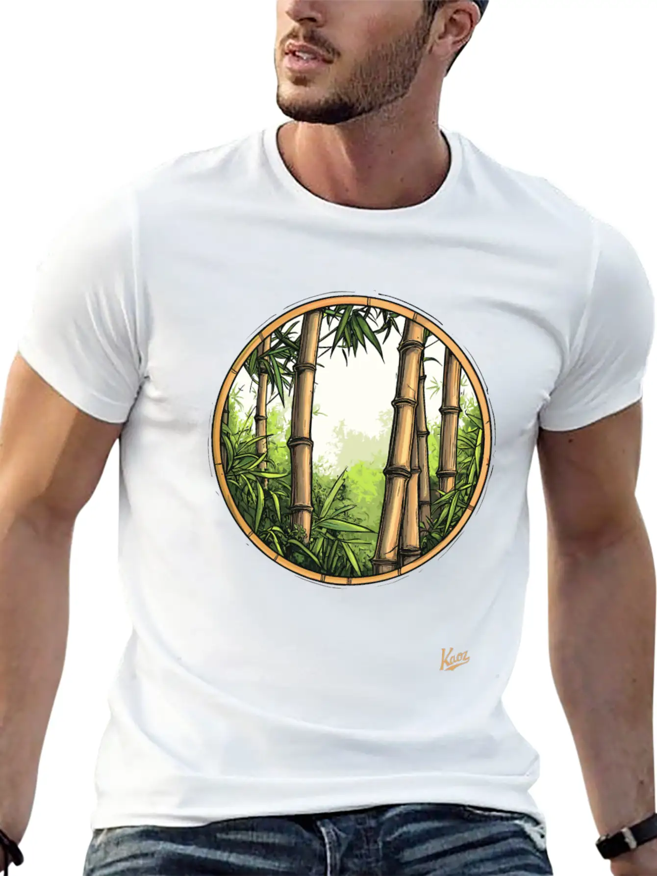 Serene Bamboo Forest Essential Cotton Tee For Daily Outfits – Unisex Style