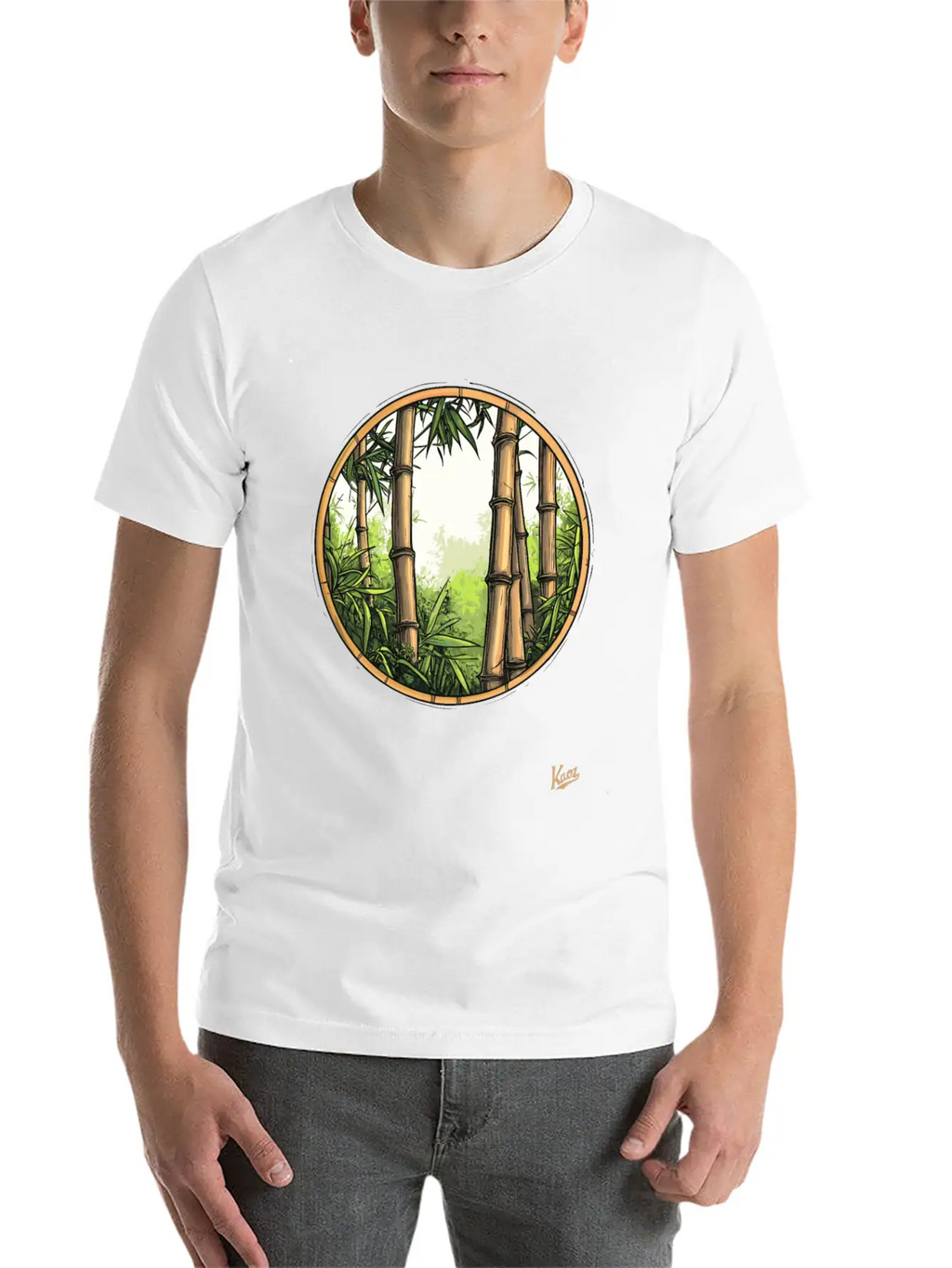 Serene Bamboo Forest Essential Cotton Tee For Daily Outfits – Unisex Style