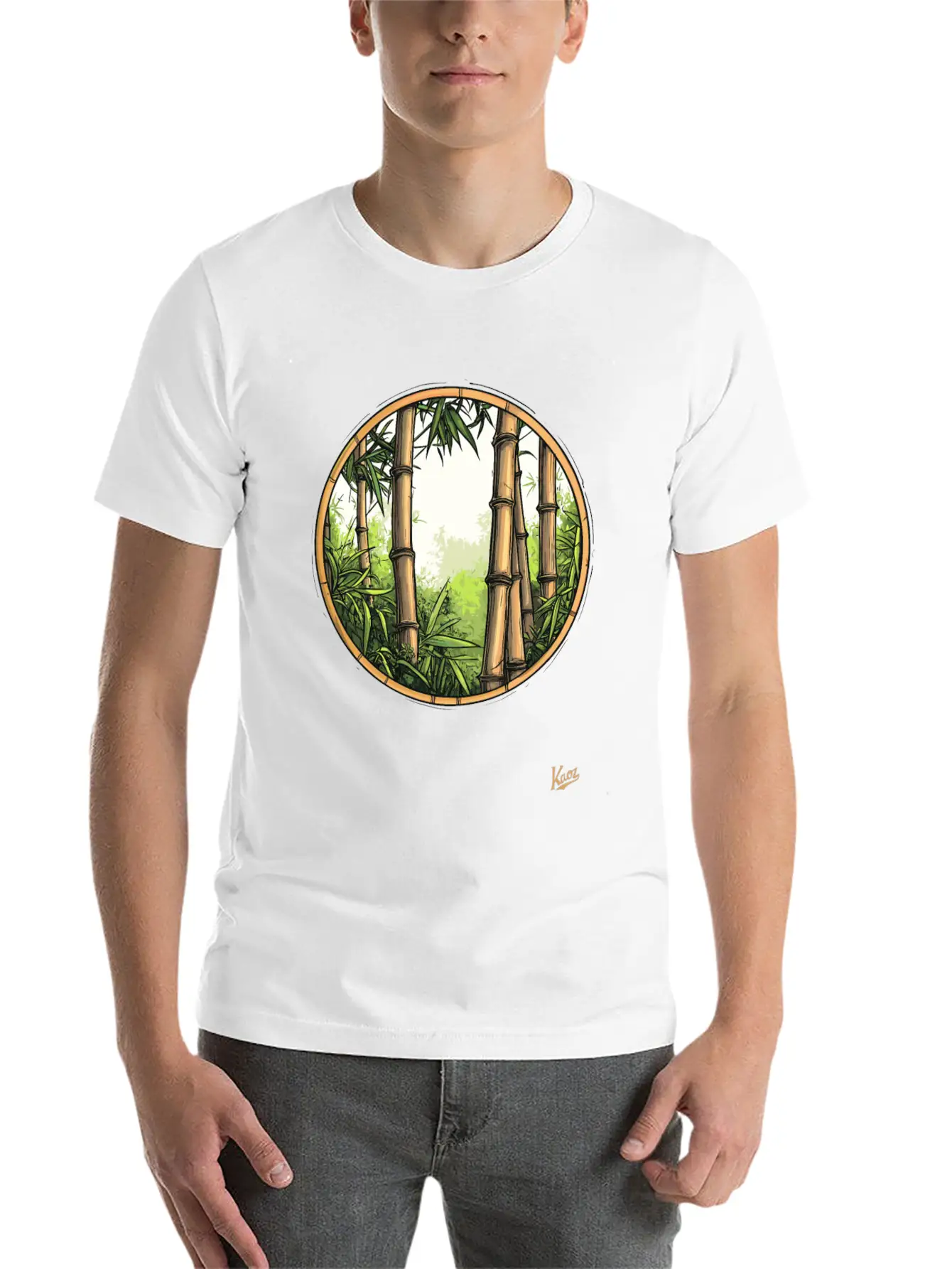 Serene Bamboo Forest Essential Cotton Tee For Daily Outfits – Unisex Style