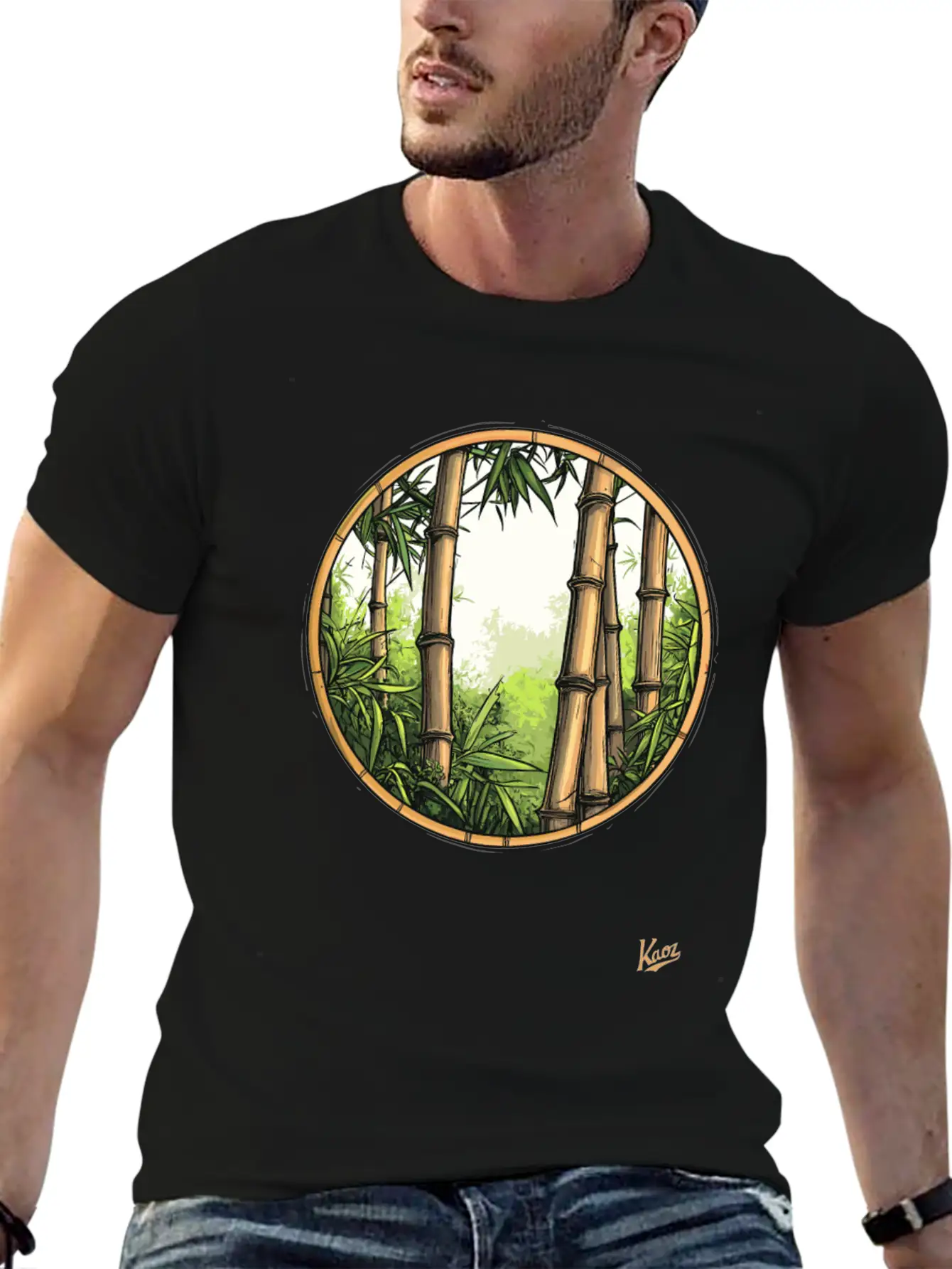 Serene Bamboo Forest Essential Cotton Tee For Daily Outfits – Unisex Style