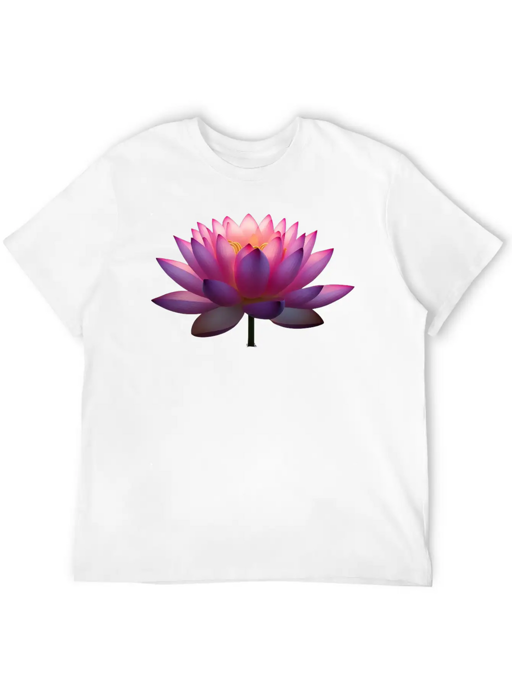 Serene Lotus Bloom Unisex Casual T-Shirt – Clean Design For Daily Comfort