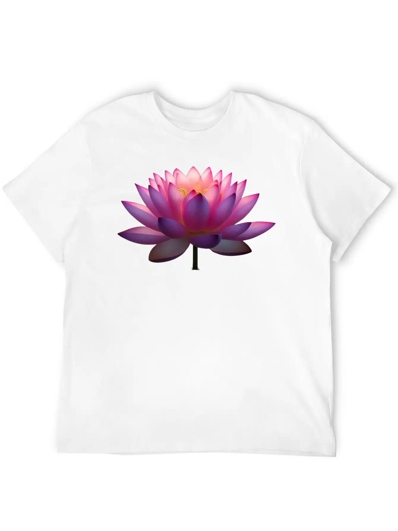 Serene Lotus Bloom Unisex Casual T-Shirt – Clean Design For Daily Comfort