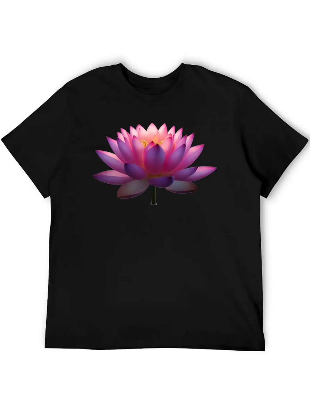 Serene Lotus Bloom Unisex Casual T-Shirt – Clean Design For Daily Comfort