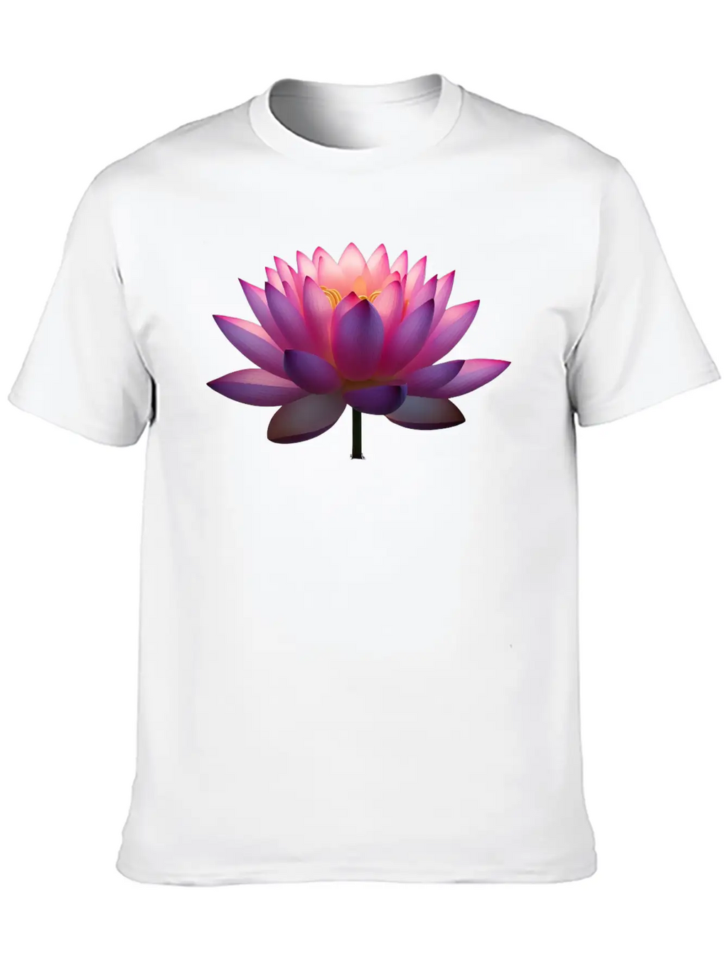 Serene Lotus Bloom Unisex Casual T-Shirt – Clean Design For Daily Comfort