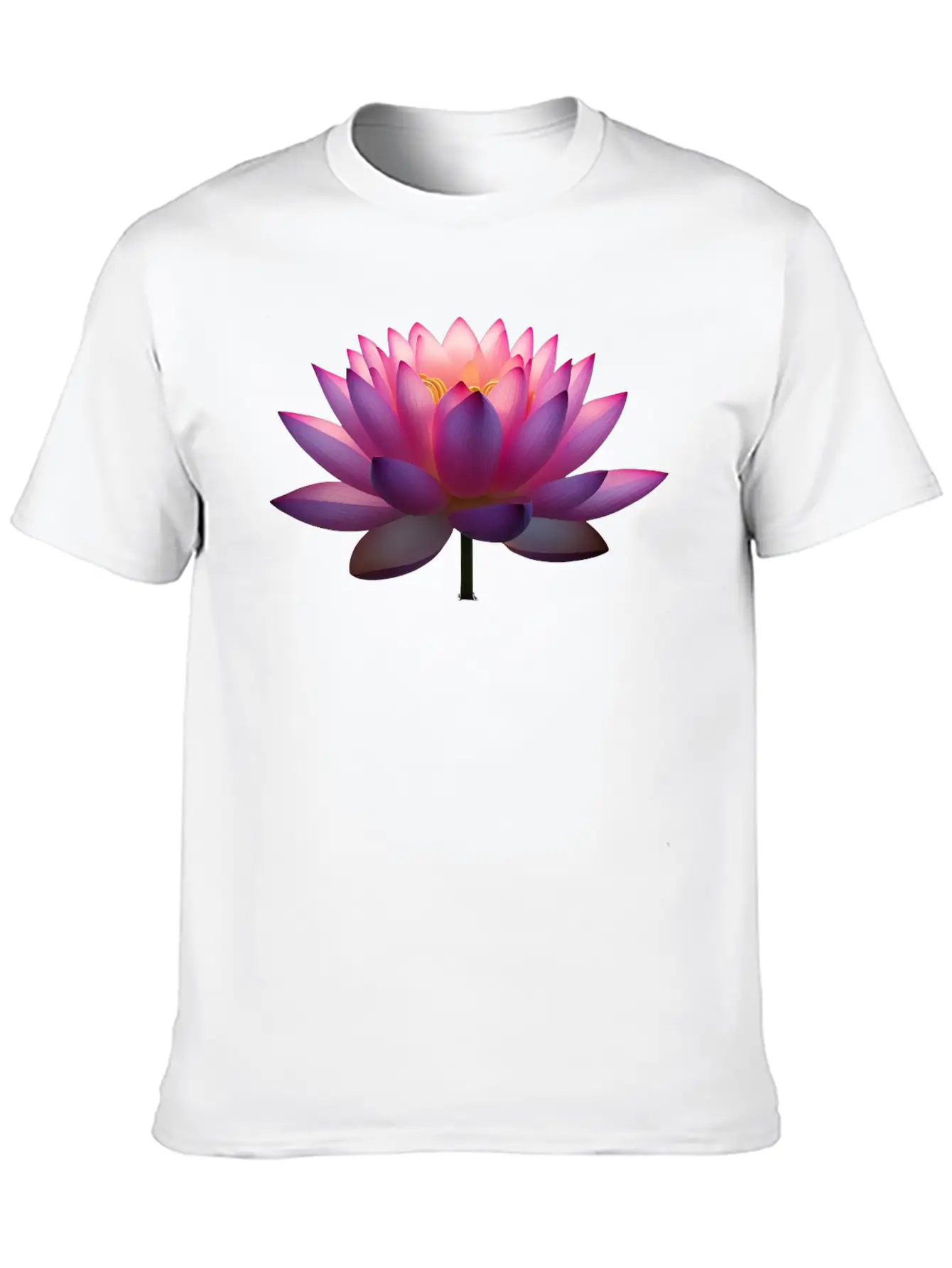 Serene Lotus Bloom Unisex Casual T-Shirt – Clean Design For Daily Comfort