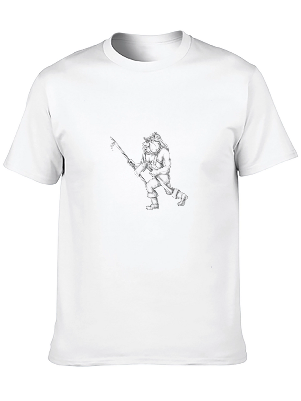 Mens Basic Black Crewneck T-Shirt