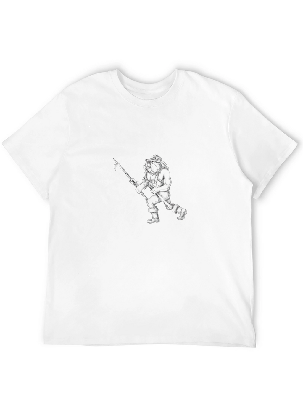 Mens Basic Black Crewneck T-Shirt