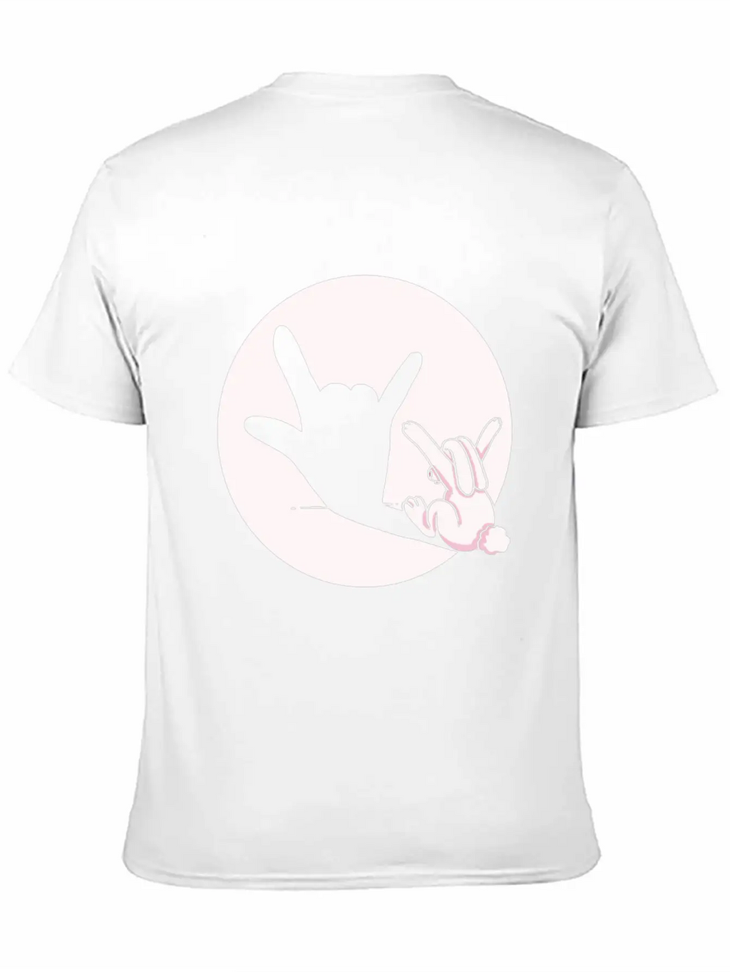 Shadow Bunny Cool Hand Gesture Gift Idea Timeless Short Sleeve Tee – Comfy And Minimalist Design