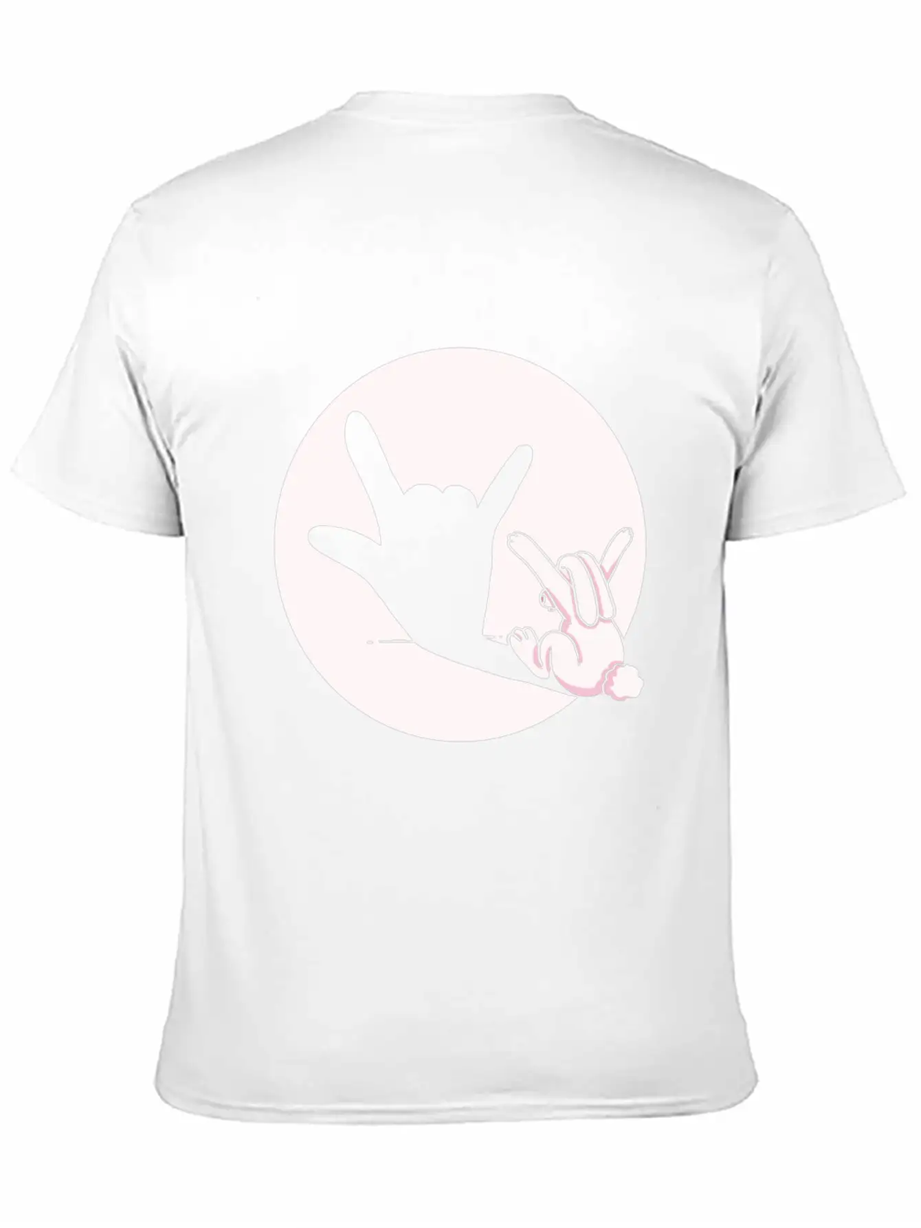 Shadow Bunny Cool Hand Gesture Gift Idea Timeless Short Sleeve Tee – Comfy And Minimalist Design