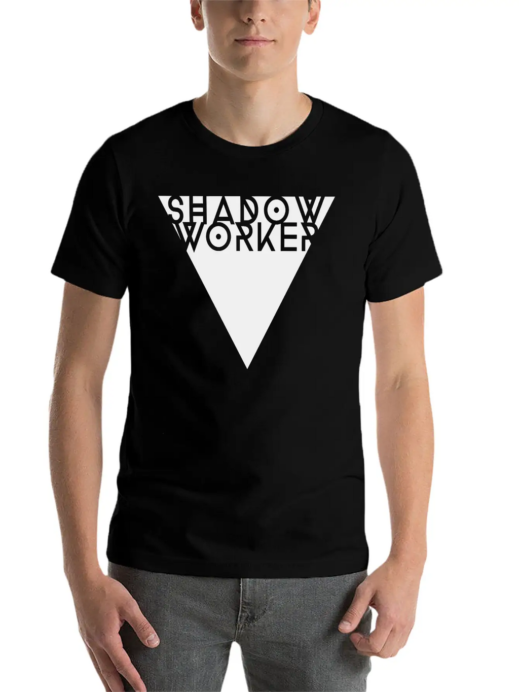 Shadow Worker T-shirt (glow In The Dark On Heather Breathable Soft Cotton T-Shirt – Timeless Casual Look