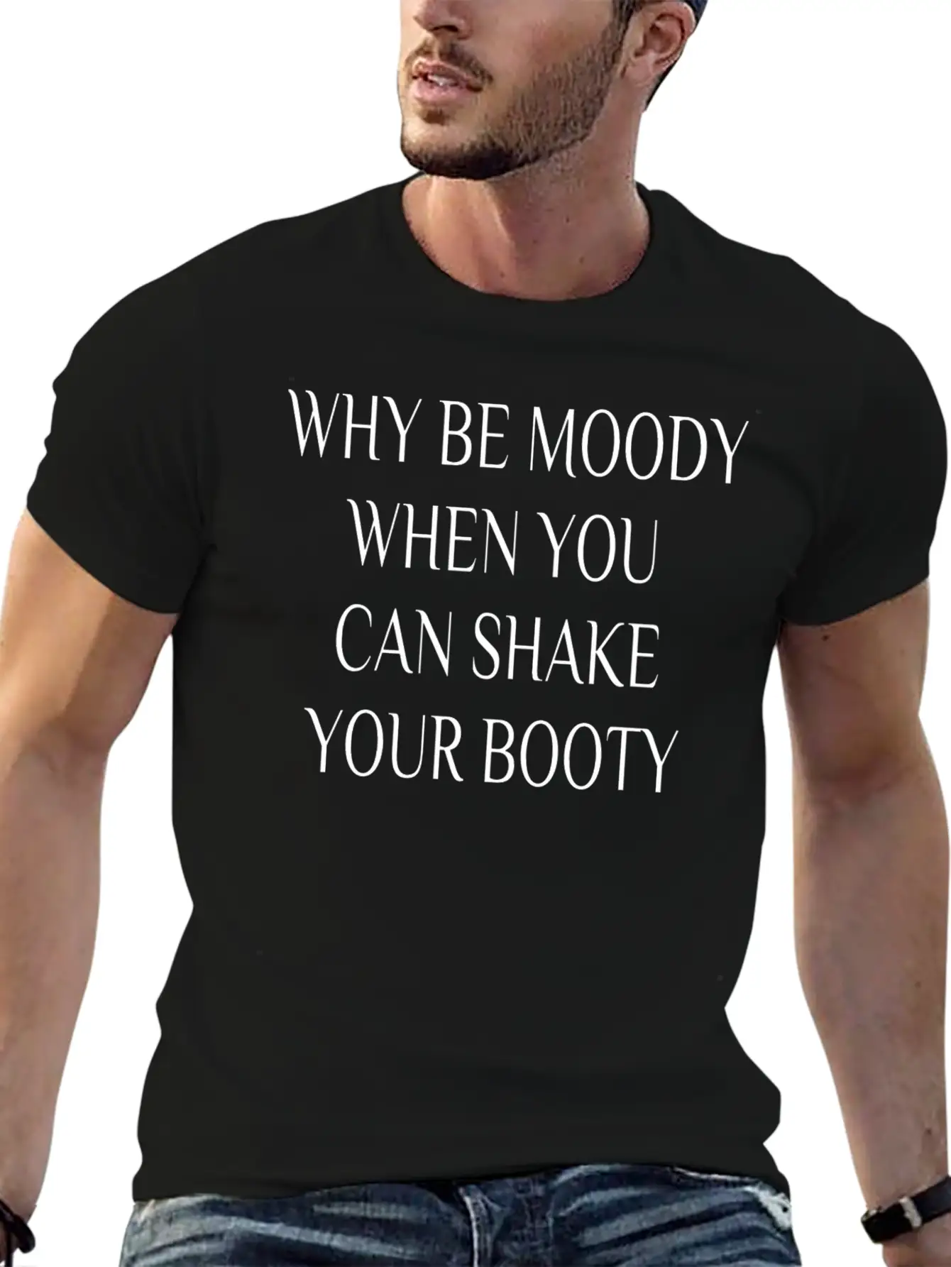 SHAKE BOOTY Basic Graphic T-Shirt – Daily Comfort In Soft Cotton