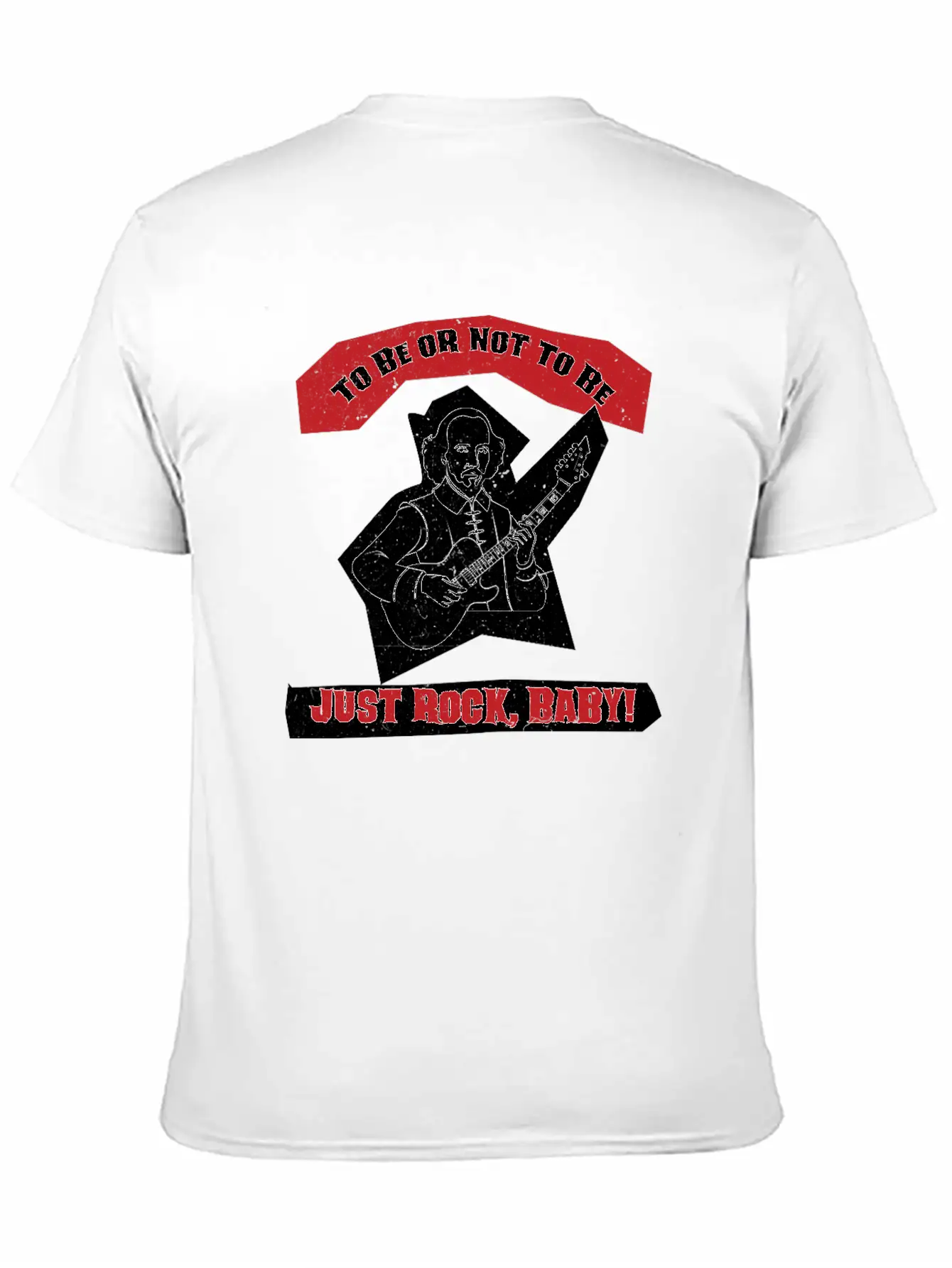 : Shakespeare Guitar Rock Hamlet Unisex Casual T-Shirt – Clean Design For Daily Comfort