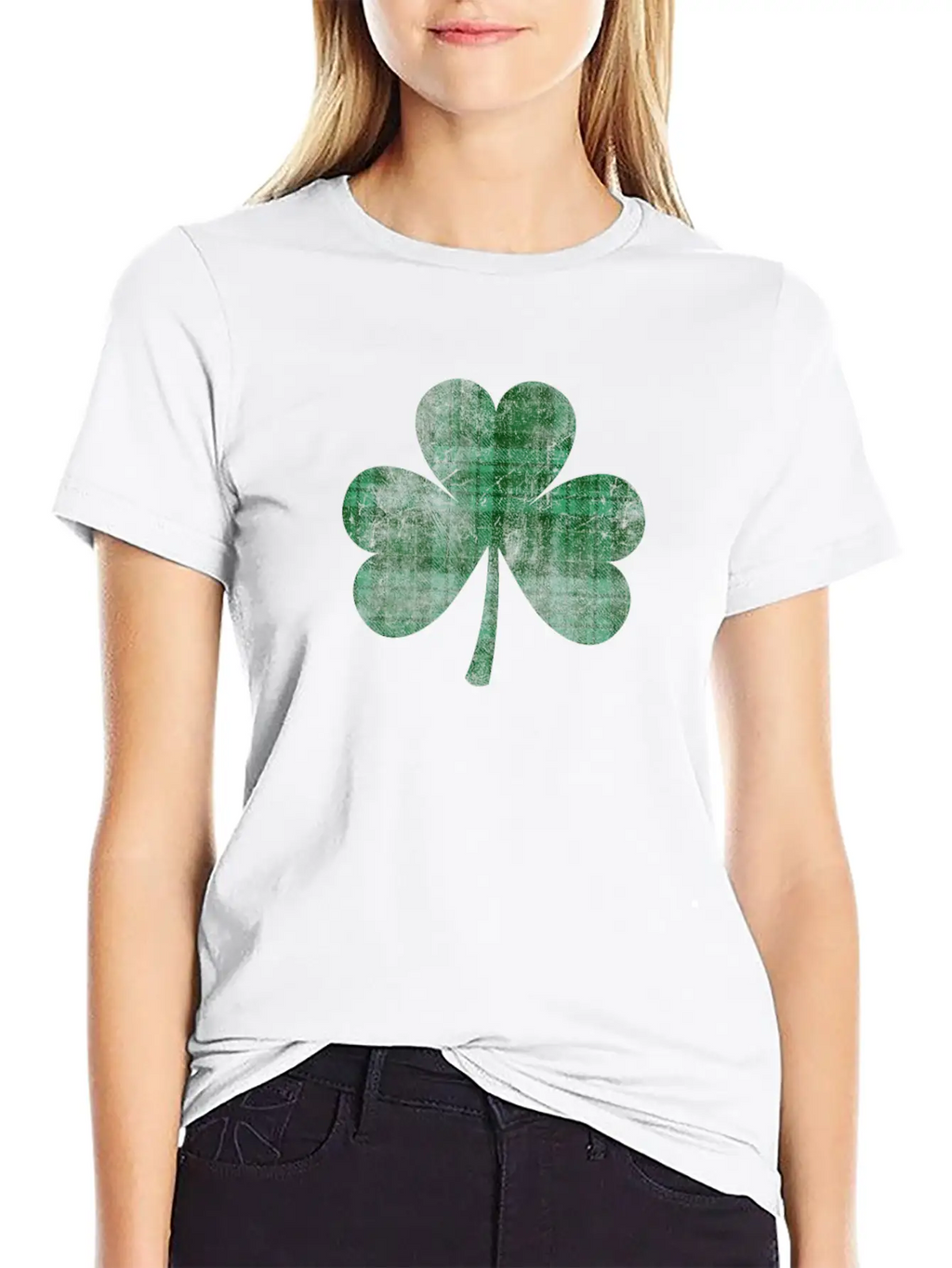 Shamrock Buffalo Plaid Flannel Tartan Green Clover Breathable Graphic T-Shirt – Perfect For Casual Days