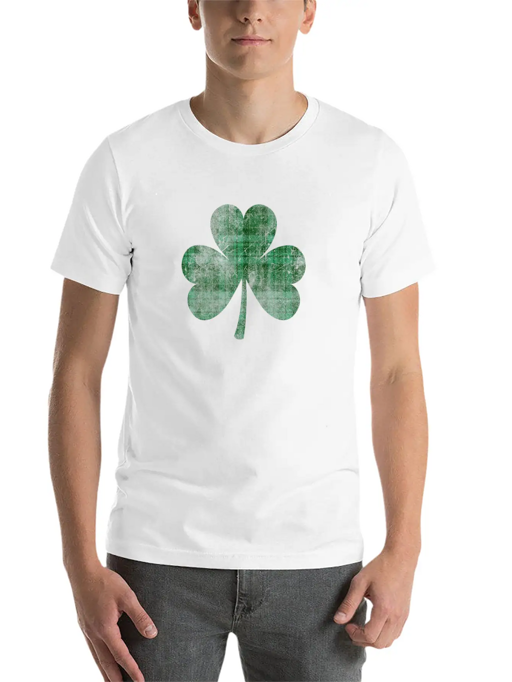 Shamrock Buffalo Plaid Flannel Tartan Green Clover Breathable Graphic T-Shirt – Perfect For Casual Days