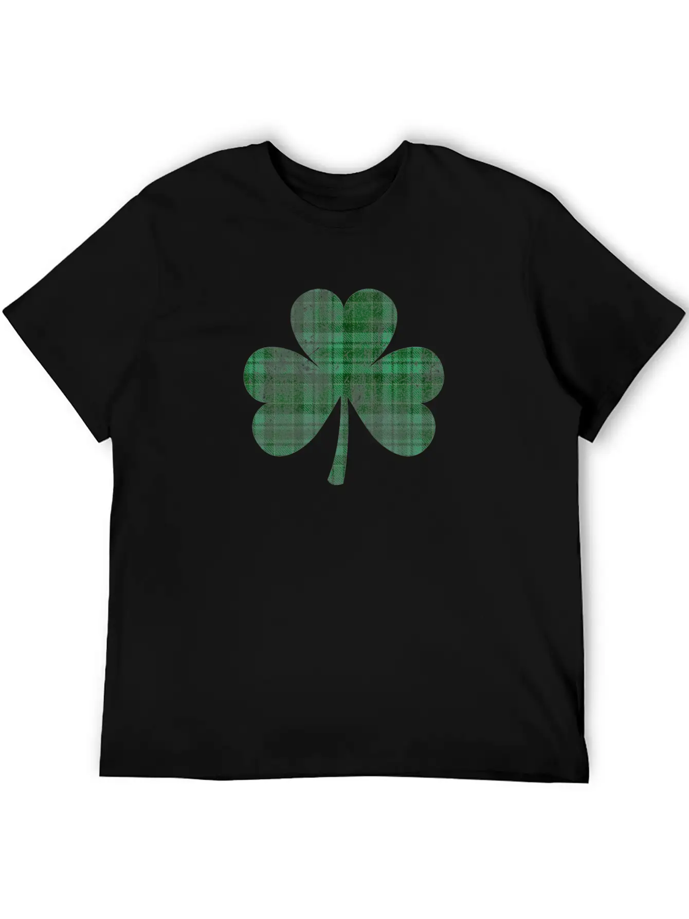 Shamrock Buffalo Plaid Flannel Tartan Green Clover Breathable Graphic T-Shirt – Perfect For Casual Days