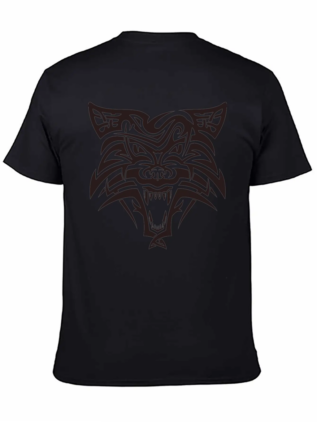 Shape Wolf Head Cool Tattoo Animal Vector Image Basic Graphic T-Shirt – Daily Comfort In Soft Cotton