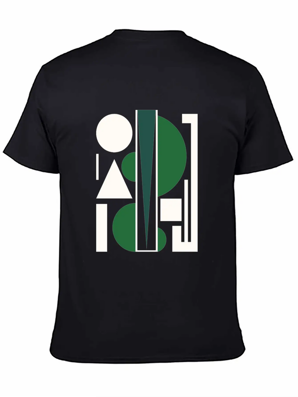 Shapes Circle Triangle Abstract Art Breathable Soft Cotton T-Shirt – Timeless Casual Look