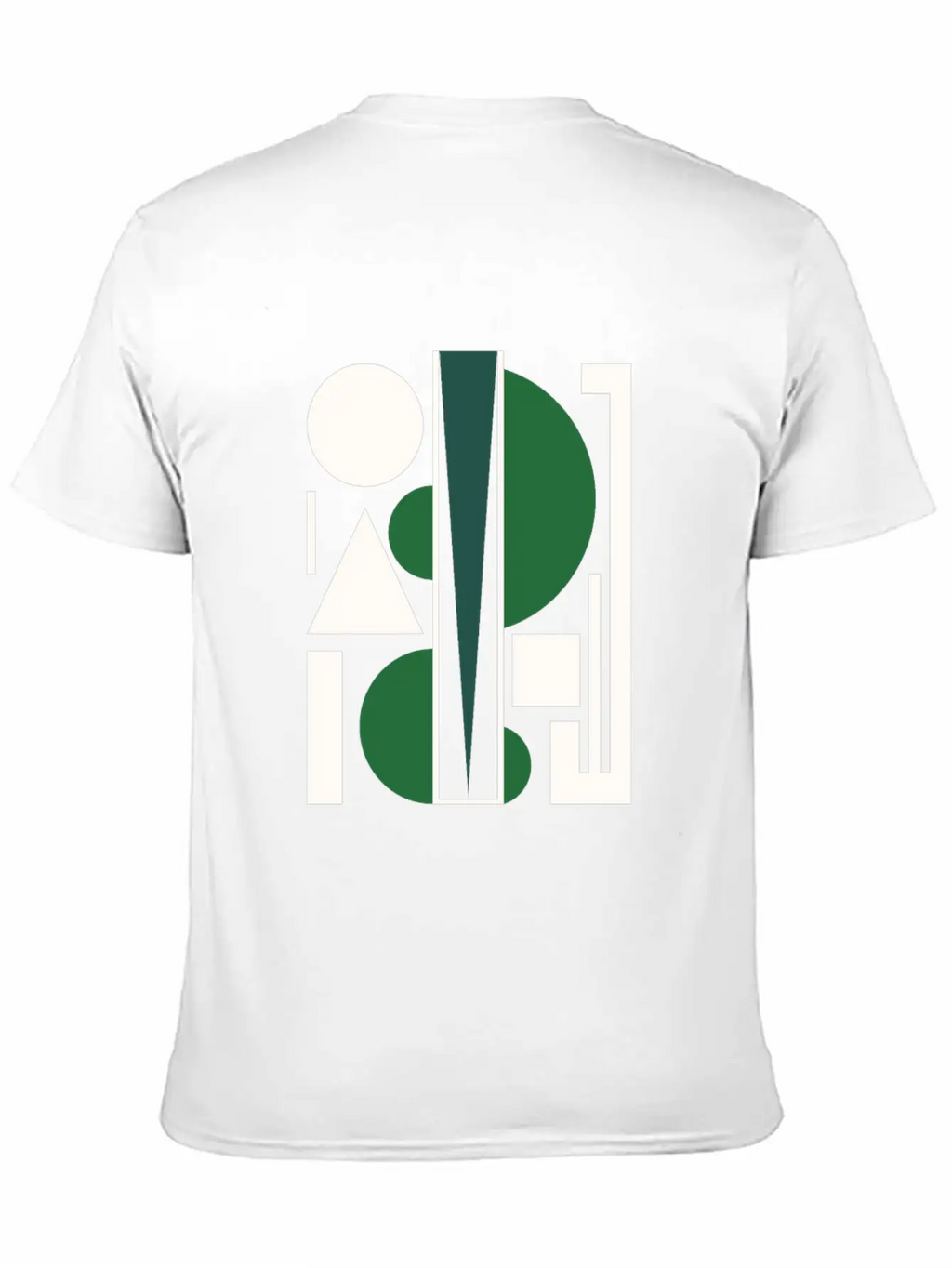 Shapes Circle Triangle Abstract Art Breathable Soft Cotton T-Shirt – Timeless Casual Look