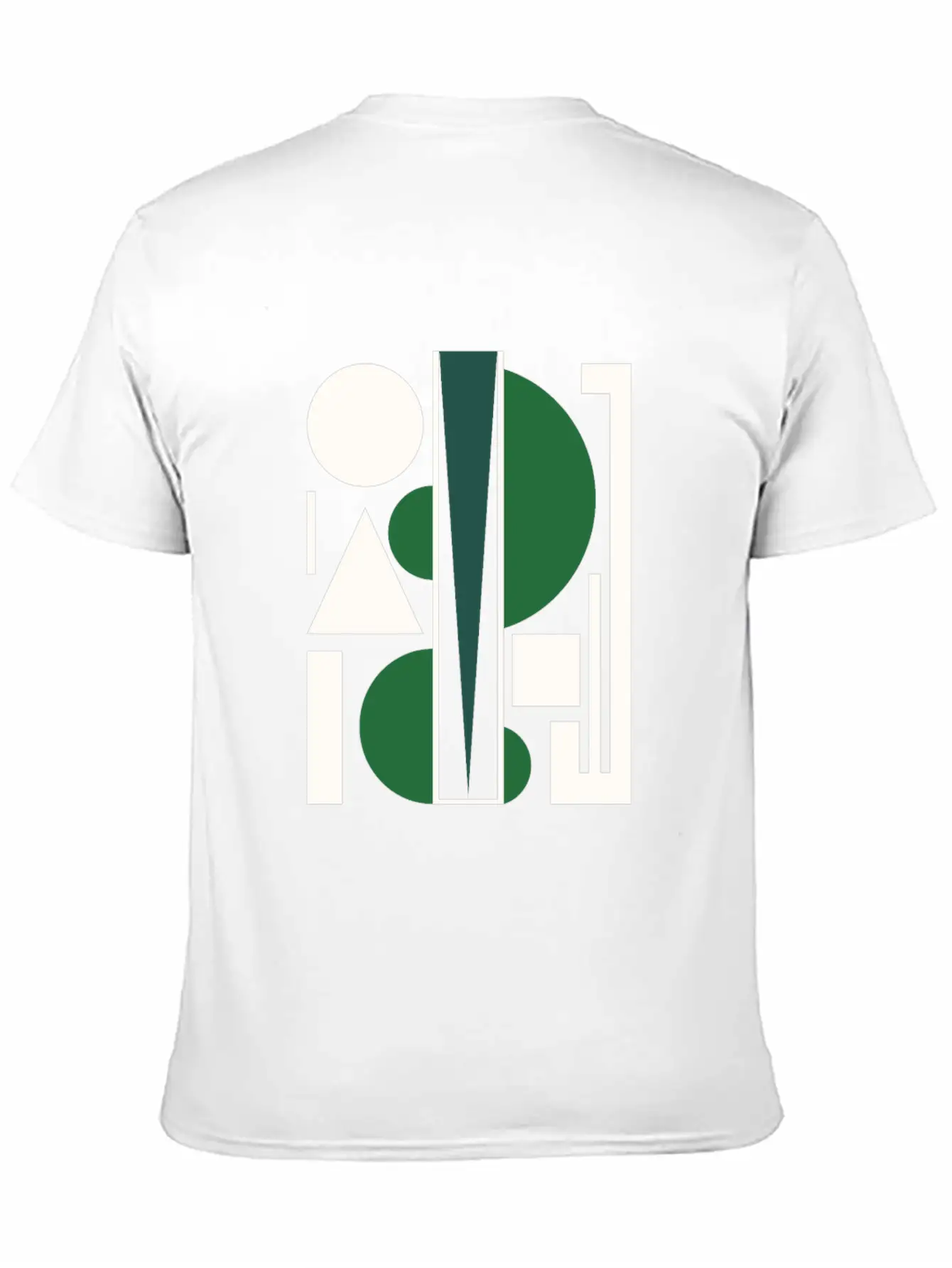Shapes Circle Triangle Abstract Art Breathable Soft Cotton T-Shirt – Timeless Casual Look