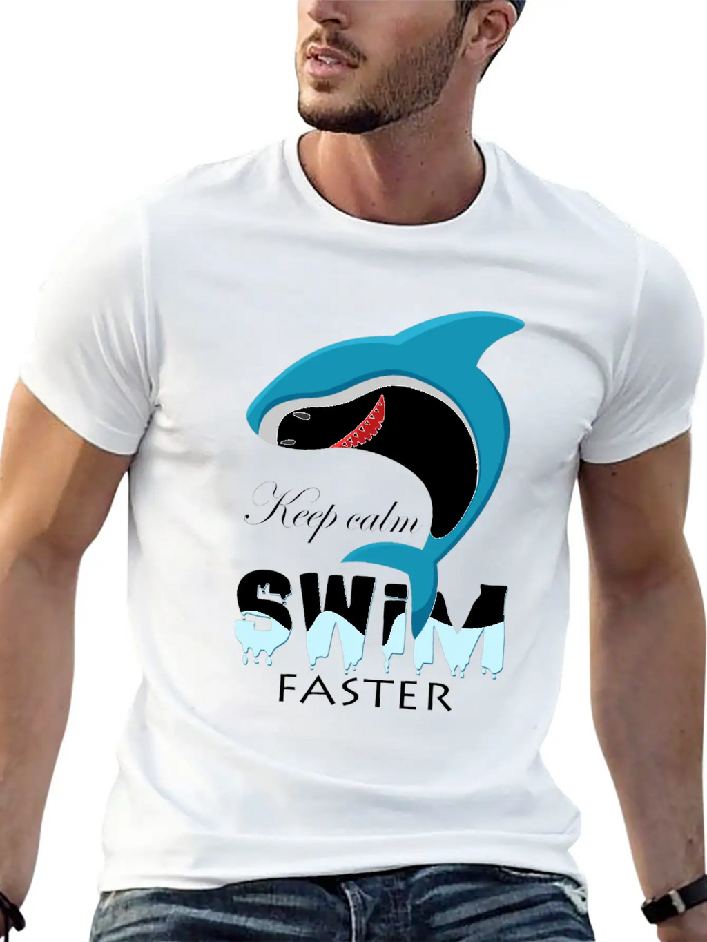 Shark Basic Graphic T-Shirt – Daily Comfort In Soft Cotton