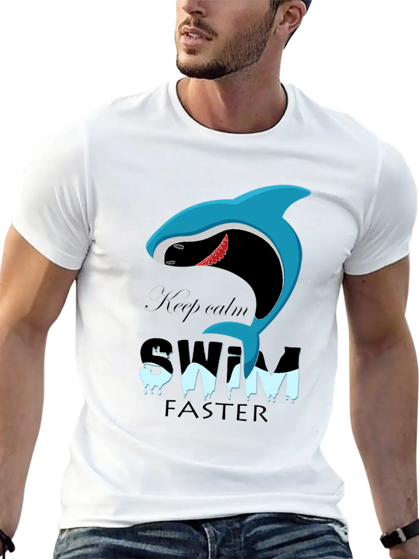 Shark Basic Graphic T-Shirt – Daily Comfort In Soft Cotton