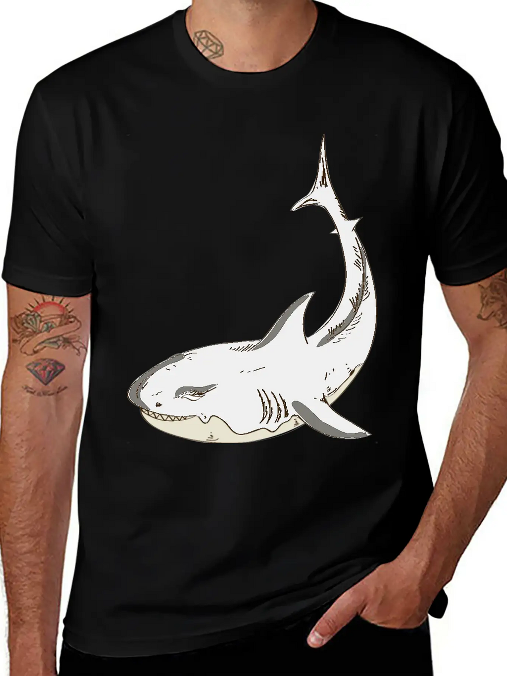 Shark Classic Cotton Tee – Unisex Comfort For Any Season