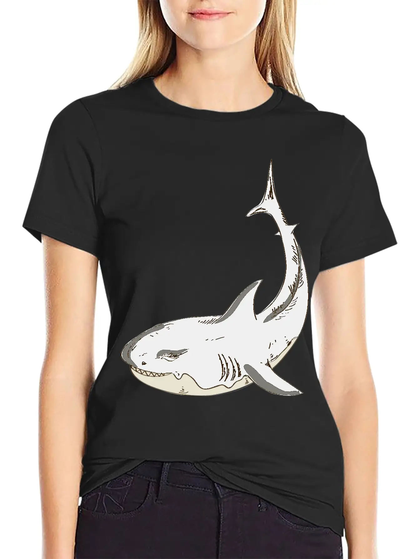 Shark Classic Cotton Tee – Unisex Comfort For Any Season