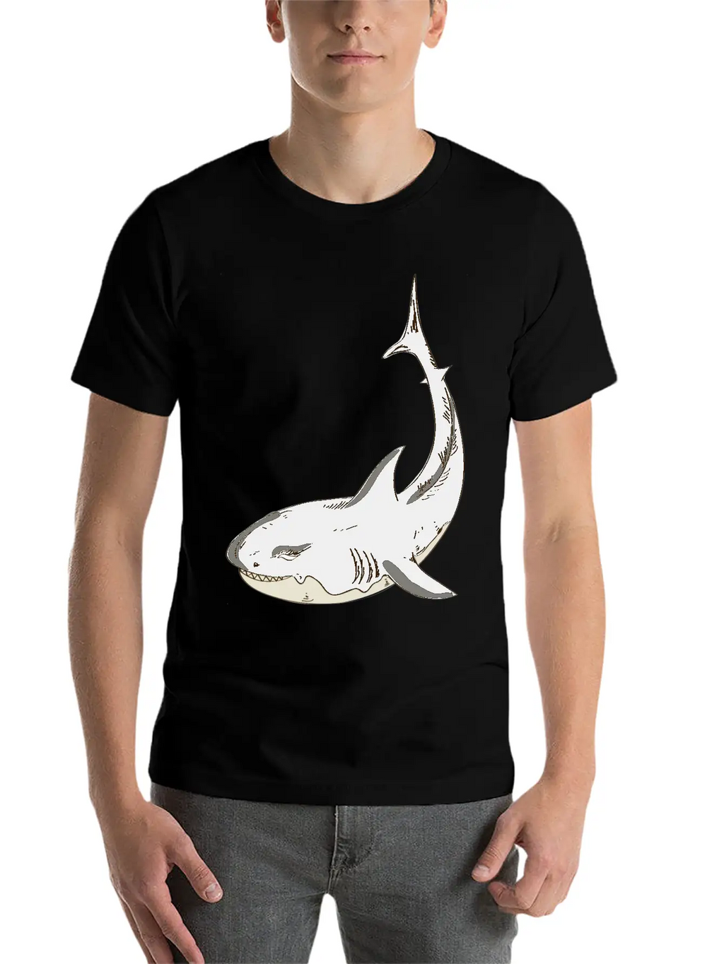 Shark Classic Cotton Tee – Unisex Comfort For Any Season